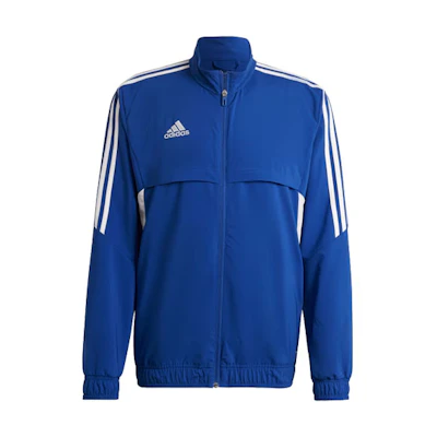 adidas Condivo 22 Blue Tri-Stripe Track Jacket Long Sleeve HA6245