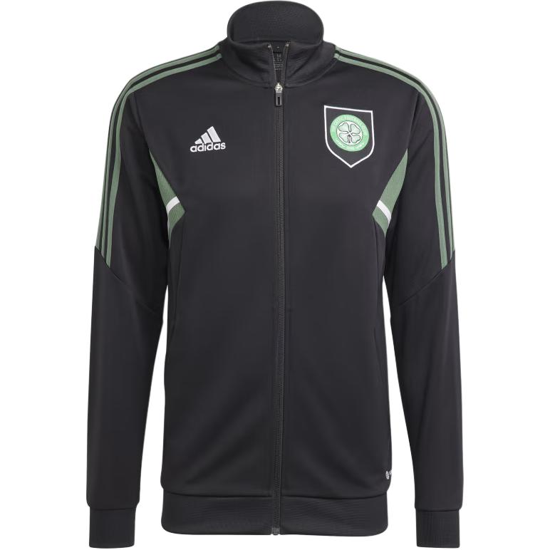 adidas CONDIVO 22 Celtic FC Black Jacket - Soft, Comfortable & Moisture-Wicking HT6667