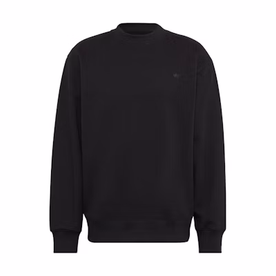 adidas CONTEMPO Logo Graphic Crewneck Sweatshirt Unisex Black HK2938-JAPAN