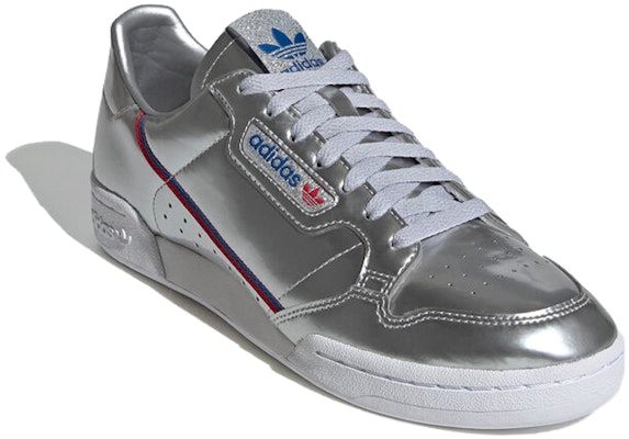 adidas Originals Continental 80 亮漆面 復古休閒 板鞋 男女同款 銀 Order adidas Originals Continental 80 亮漆面 復古休閒 板鞋 男女同款 銀