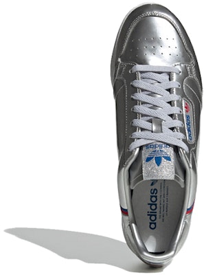 adidas Originals Continental 80 亮漆面 復古休閒 板鞋 男女同款 銀 Shop adidas Originals Continental 80 亮漆面 復古休閒 板鞋 男女同款 銀