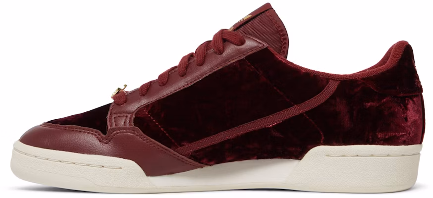 adidas Continental 80 'Velvet Pack - Burgundy' Merah Beludru EH0173 Lookbook adidas Continental 80 'Velvet Pack - Burgundy' Merah Beludru EH0173