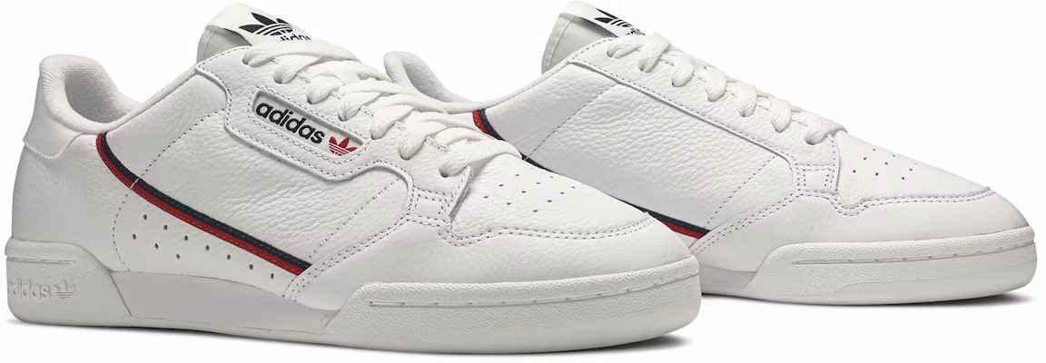 adidas Continental 80 'Putih Navy Scarlet' G27706 1