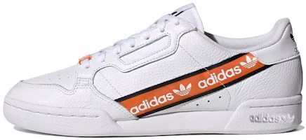 adidas Continental 80 'Wordmark Side Stripe - White Orange' H68725 adidas Continental 80 'Wordmark Side Stripe - White Orange' H68725