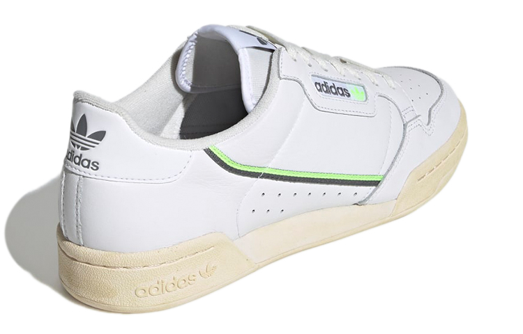 Lookbook adidas originals Continental 80 防滑透氣 復古低筒休閒板鞋 女款 白綠