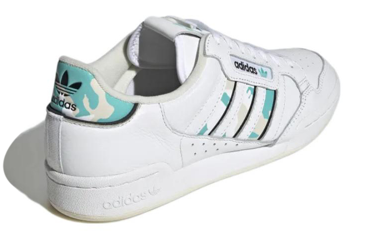 adidas Continental 80 Stripes 'White Aqua Camo' 圖 4