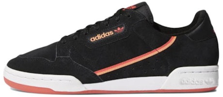 adidas Continental 80 Suede 'Black Orange' EE4178 adidas Continental 80 Suede 'Black Orange' EE4178