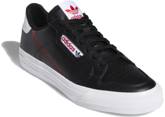 adidas Continental Vulc 'Black Red' FV5302 Lookbook adidas Continental Vulc 'Black Red' FV5302