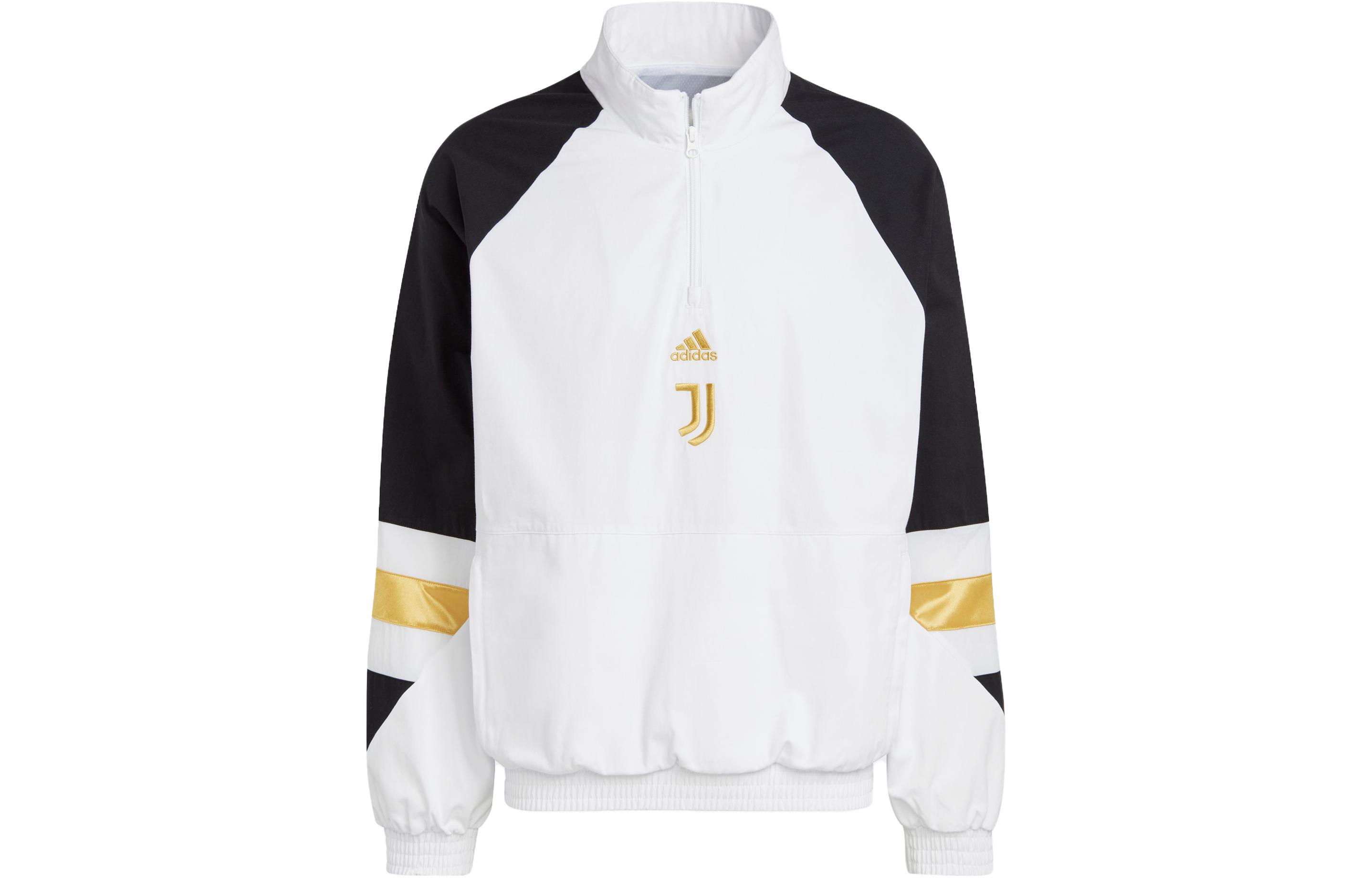 adidas Contrast Half-Zip Pullover Jacket - White HS9805