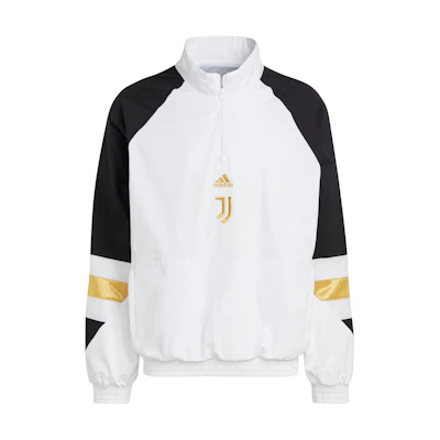 adidas Contrast Half-Zip Pullover Jacket - White HS9805
