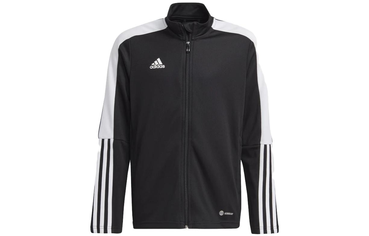 adidas Contrast Panel Zip-Up Jacket Black H60021