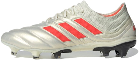 adidas Copa 19.1 Firm Ground Cleat Off White Solar Red BB9185 adidas Copa 19.1 Firm Ground Cleat Off White Solar Red BB9185