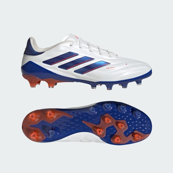Adidas Copa Pure 2 Elite AG Artificial Grass Soccer Cleats/Boots Cloud White/Lucid Blue/Solar Red IG8677