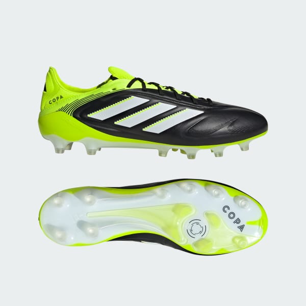 Adidas Copa Pure 3 Elite AG Artificial Grass Soccer Cleats Core Black/Cloud White/Lucid Lemon JR2820