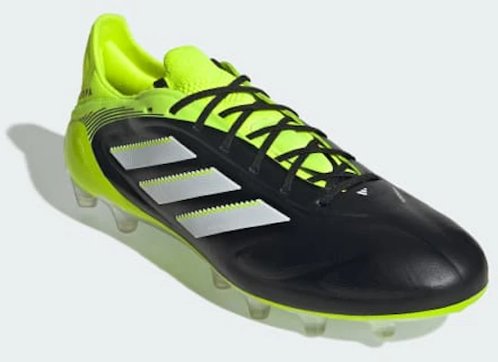 Adidas Copa Pure 3 Elite AG Artificial Grass Soccer Cleats Core Black/Cloud White/Lucid Lemon JR2820 Details for Adidas Copa Pure 3 Elite AG Artificial Grass Soccer Cleats Core Black/Cloud White/Lucid Lemon JR2820