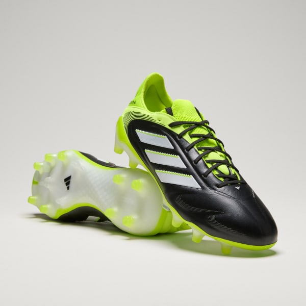 Adidas Copa Pure 3 Elite FG Firm Ground Soccer Cleats Core Black/Cloud White/Lucid Lemon JH6304