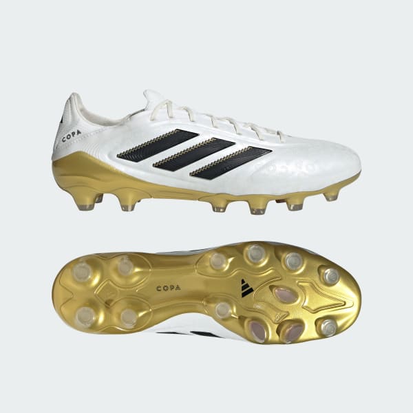 Adidas Copa Pure 3 Elite HG/AG Japan Turf & Artificial Grass Soccer Cleats Zero Metalic/Core Black/Gold Metallic JR2817
