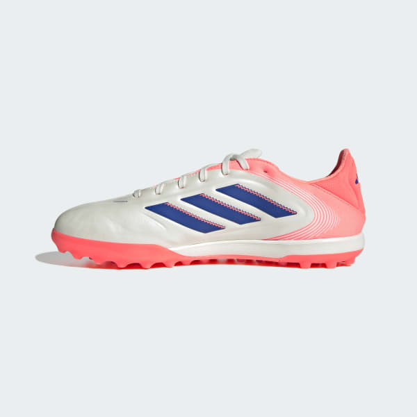 Sizing Adidas Copa Pure 3 Pro TF Zapatillas Turf Blanco/Lucid Blue/Coral Signal JR2833
