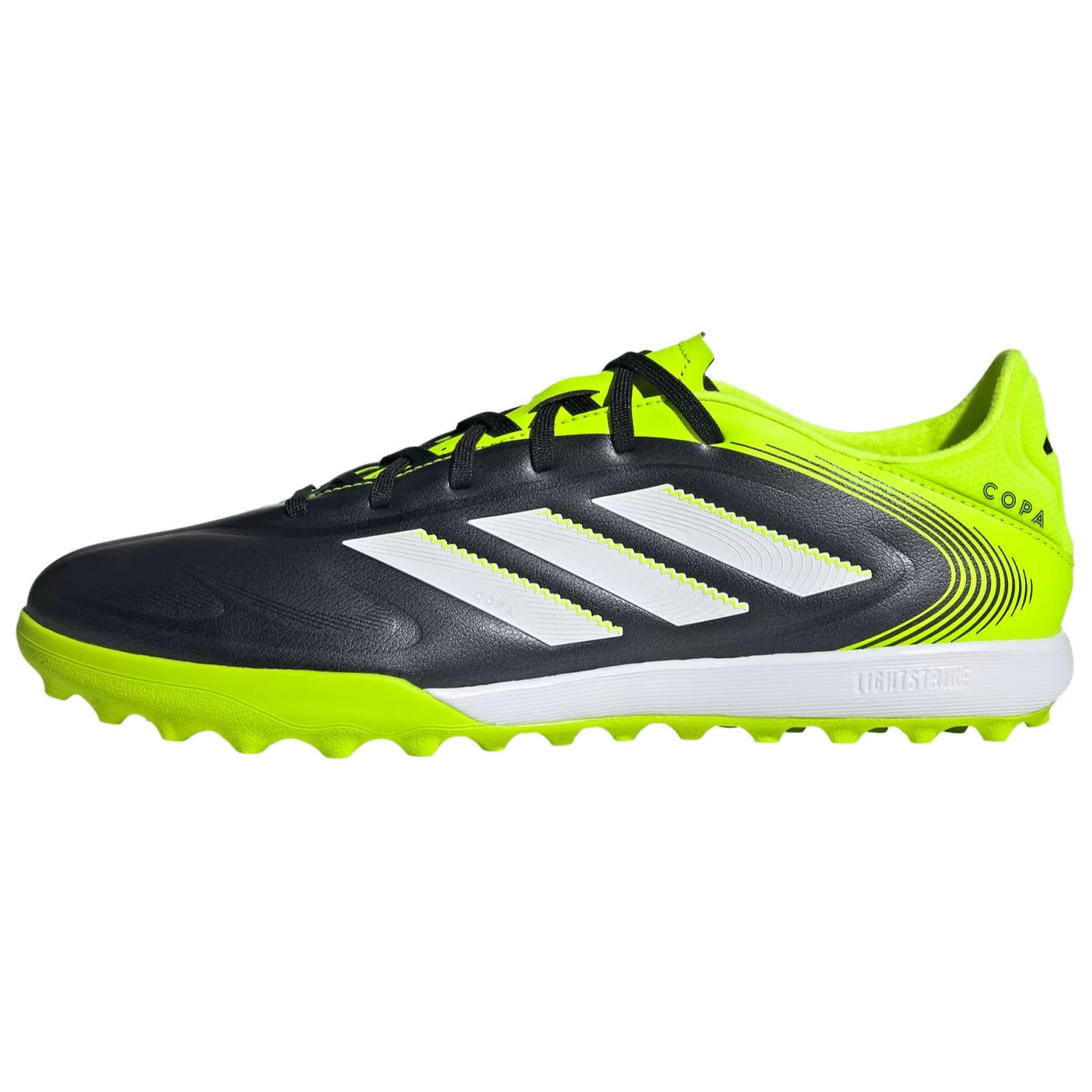 adidas Copa Pure 3 TF Synthetic Turf Soccer Cleats Black Green Mens JR2852