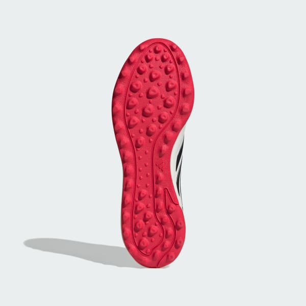 Shop adidas Copa Pure IV League 人草鞋 金屬銀/黑色/亮紅 JQ0477