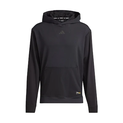 adidas Cordura Black Workout Hoodie with Solid Logo HY0777