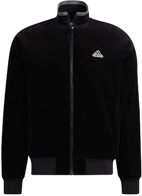 adidas Corduroy M Jacket Black Retro Sports Stand Collar Casual Wear HD0360 Buy adidas Corduroy M Jacket Black Retro Sports Stand Collar Casual Wear HD0360