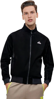 adidas Corduroy M Jacket Black Retro Sports Stand Collar Casual Wear HD0360 Purchase adidas Corduroy M Jacket Black Retro Sports Stand Collar Casual Wear HD0360