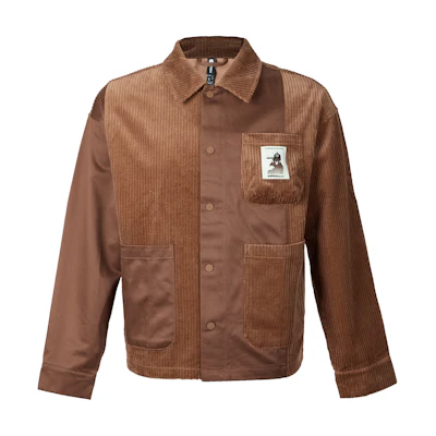 adidas Corduroy Retro Sport Jacket Brown Red Unisex Loose Fit IK5086