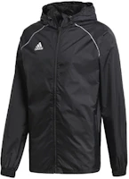 adidas Core18 RN Woven Hooded Soccer Logo Jacket Black CE9048 adidas Core18 RN Woven Hooded Soccer Logo Jacket Black CE9048