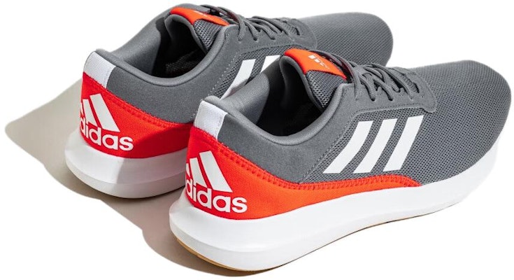 아디다스 코어레이서 '그레이 화이트 솔라 레드' IG6544 Shop 아디다스 코어레이서 '그레이 화이트 솔라 레드' IG6544