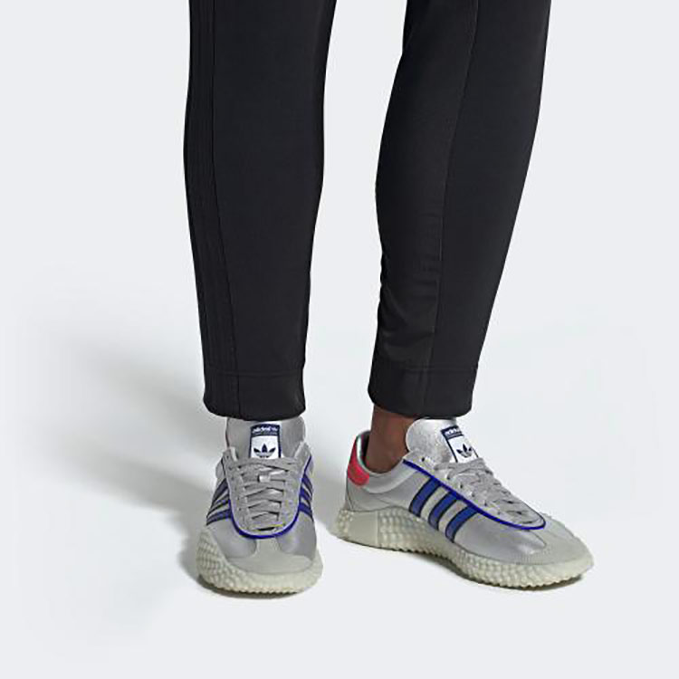 Sizing 愛迪達 Country Kamanda 低幫運動鞋 液態銀