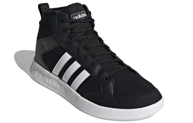 Lookbook adidas Court80s Mid 防滑輕便耐磨 中筒 板鞋 男女款 黑白