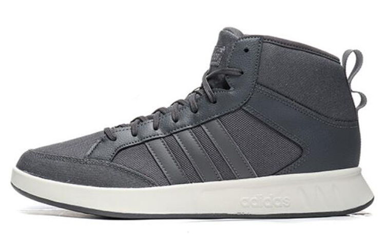 adidas Court80s Mid Lightweight Cozy Casual Skateboarding Shoes Gray EE9683