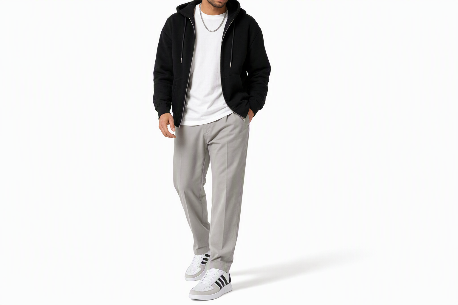 Order 阿迪达斯 Court80s 网球鞋 '黑白灰' FW2871