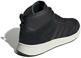 Shop adidas Court80s 復古休閒 中筒 板鞋 男女同款 黑