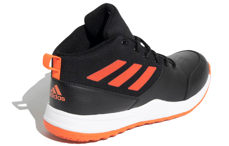 Shop adidas Court Rage 舒適耐磨運動休閒鞋 黑橙