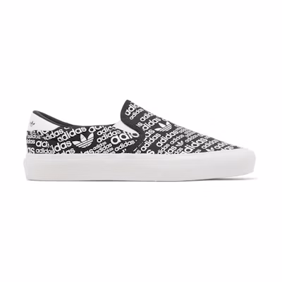 adidas Court Rallye Slip 'Allover Logo - Black White'