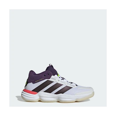 Adidas Court Stabil Indoor Shoes Cloud White/Aurora Met /Aurora Plum