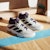 Adidas Court Stabil Indoor Shoes Cloud White/Aurora Met /Aurora Plum JH5163