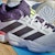 Adidas Court Stabil Indoor Shoes Cloud White/Aurora Met /Aurora Plum JH5163