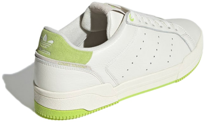 adidas Court Tourino 'Off White Solar Slime' H02183 Shop adidas Court Tourino 'Off White Solar Slime' H02183