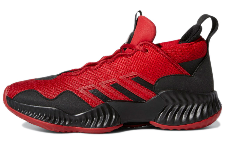 adidas Court Vision 3 Wear-Resistant Retro Basketball Shoes Red Black Unisex 'Red Black' H67758