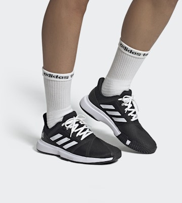 adidas CourtJam Bounce 'Core Black' EG1136 Details for adidas CourtJam Bounce 'Core Black' EG1136
