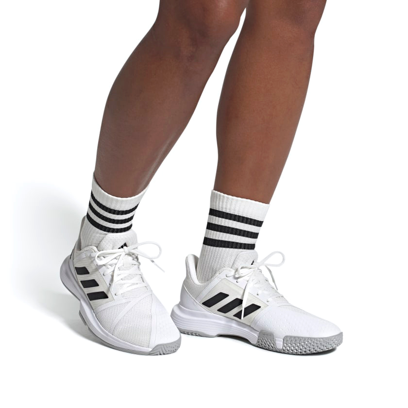 Sizing adidas Courtjam Bounce 'Putih Hitam' EF2480