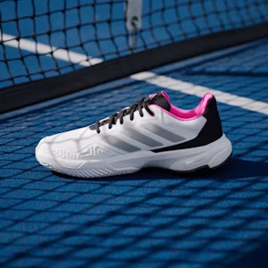 アディダス コートジャム コントロール 3 クラウドホワイト/シルバーメタリック/ルシッドピンク JH5136 Details for アディダス コートジャム コントロール 3 クラウドホワイト/シルバーメタリック/ルシッドピンク JH5136