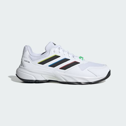 adidas Courtjam Control 3 Tennis Shoes Cloud White/Core Black/Cloud White KI3613