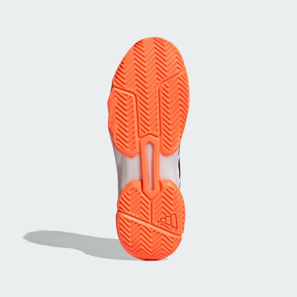 Lookbook adidas Courtjam Control 3 Scarpe Tennis Bianche/Nere/Arancione Lucido KJ3699