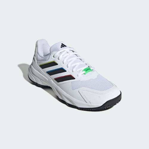 Shop Chaussures Tennis adidas Courtjam Control 3 Blanc/Noir Blanc KI3613