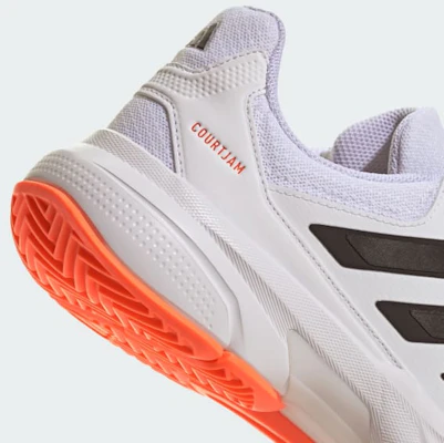 adidas Courtjam Control 3 Scarpe Tennis Bianche/Nere/Arancione Lucido KJ3699 Cheap adidas Courtjam Control 3 Scarpe Tennis Bianche/Nere/Arancione Lucido KJ3699