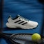 Lookbook Adidas Courtjam Control 3 Tennis Shoes Off White/Silver Metallic/Aurora Ivy JH5135